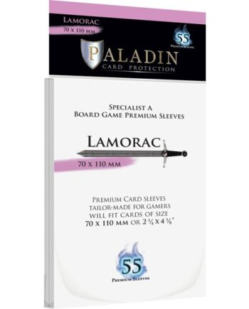 Paladin Sleeves Lamorac Premium Specialist   70x110mm Clear  Transparent   55 Kortlommer