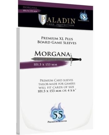 Paladin Sleeves Morgana Premium   Plus 101 5x153mm Clear  Transparent   55 Kortlommer