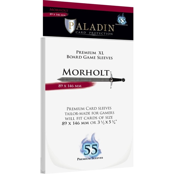 Paladin Sleeves Morholt Premium   89x146mm Clear  Transparent   55 Kortlommer