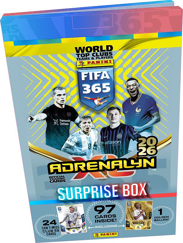 Panini Adrenalyn : Fifa 365 2026 Pakkekalender Med 24 195 165 Ger Fodboldkort-julekalender Countdown Advent Calendar