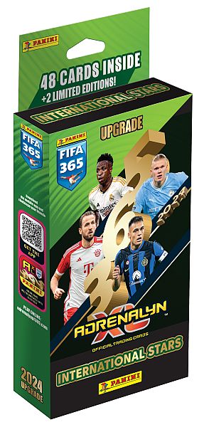 Panini Adrenalyn  : Fifa 365 2024 Upgrade International Stars Booster Set  Deck  Blister Med 48 Kort   Limited Edition