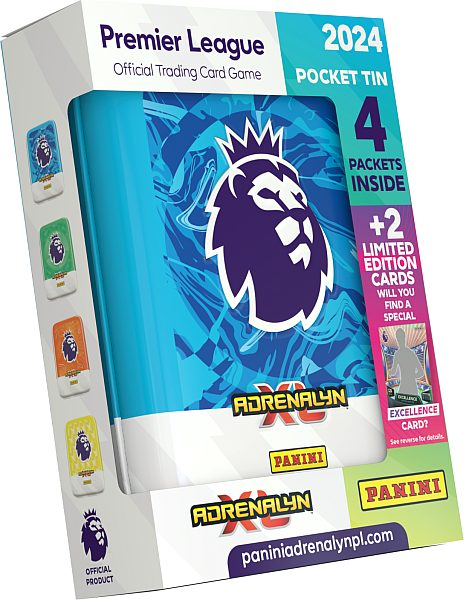 Panini Adrenalyn  : Premier League 2023 2024 Pocket Tin   Booster Packs     Limited-kort