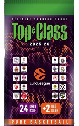 Panini Basketball Top Class: Euroleague 2025-26 Value Pack  Fat Pack  Booster Pakke Booster Pack