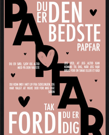 Papfar Plakat Personlig Plakat