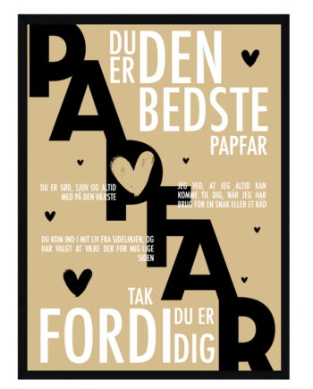 Papfar Plakat Personlig Plakat