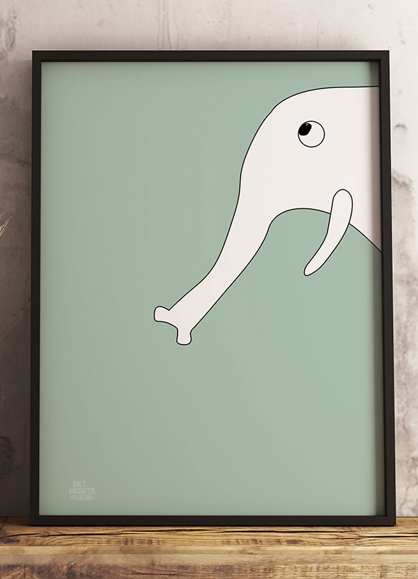 Plakat Med Elefanten 21 29 A4 Kr 199 -