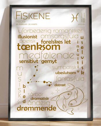 Plakat Stjernetegn Fisk
