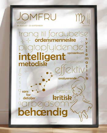 Plakat Stjernetegn Jomfru