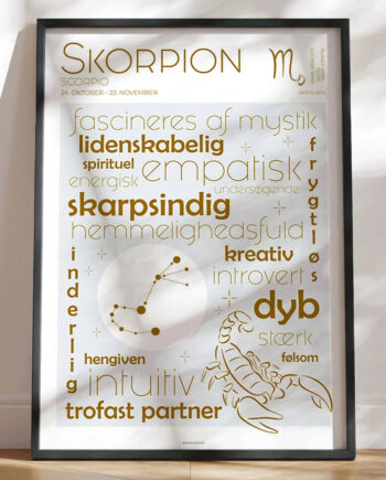 Plakat Stjernetegn Skorpion