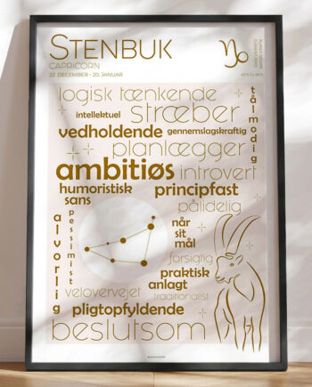 Plakat Stjernetegn Stenbuk