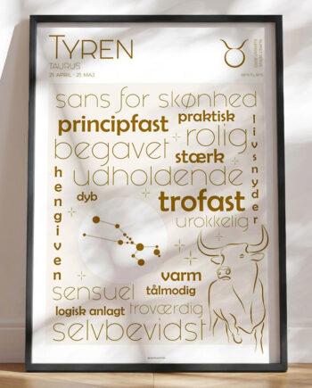 Plakat Stjernetegn Tyr