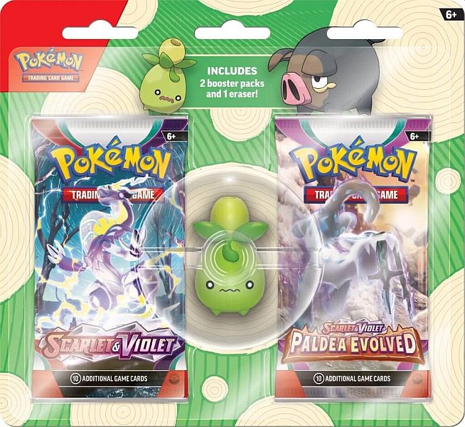 Pokemon Back To School 2023 Eraser Blister Pack: Smoliv