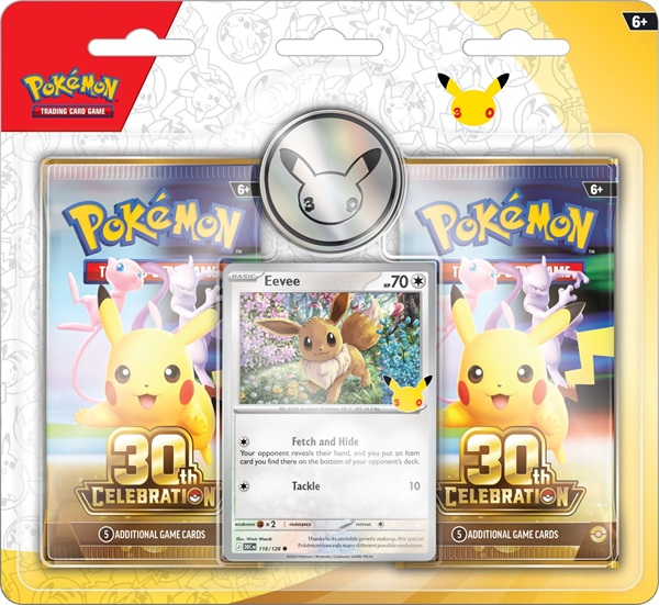 Pokemon Blister Pack Mega Evolution: 30th Celebration -pack Blister Collection: Eevee Boosters