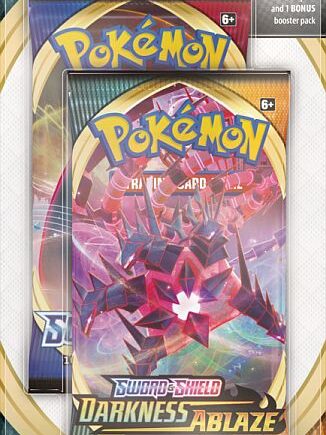 Pokemon Blister Pack  -pack Sword   Shield:     Darkness Ablaze       Sword   Shield Booster Pack