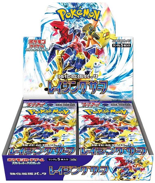 Pokemon Display  Booster Box  Scarlet   Violet Sv3a: Enhanced Expansion Pack Raging Surf  Japansk  30 Boosters