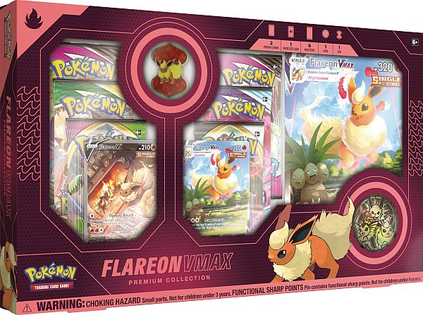 Pokemon Flareon Vmax Premium Collection  Usa Version