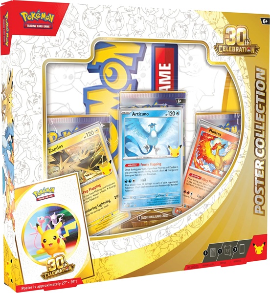 Pokemon Mega Evolution: 30th Celebration Poster Collection Box Boosters Plakat
