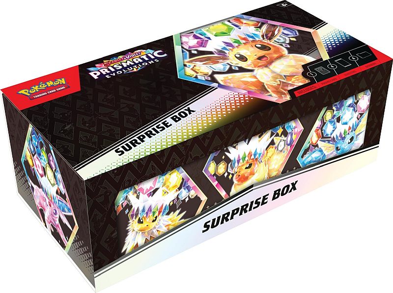Pokemon Scarlet Violet: Prismatic Evolutions Surprise Box Boosters Ex Promo