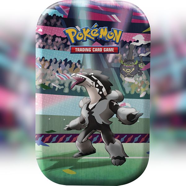 Pokemon Tin Kasse 2020 Fall Mini Tin: Galarian Obstagoon    Boosters  Billedkort     195 184 Nt