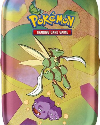 Pokemon Tin Kasse 2023 Fall Scarlet   Violet: 151 Mini Tin: Scyther    Boosters     195 184 Nt