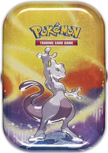Pokemon Tin Kasse Kanto Power Mini Tin: Mewtwo    Boosters  Billedkort     195 184 Nt