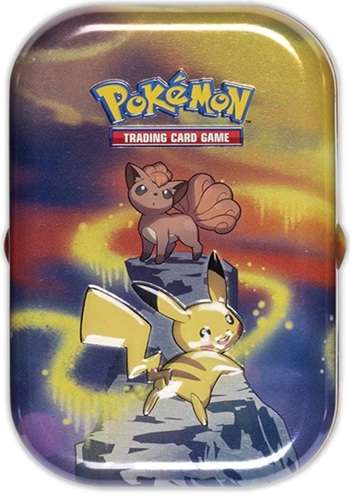 Pokemon Tin Kasse  Kanto Power Mini Tin: Pikachu   Vulpix    Boosters  Billedkort     195 184 Nt