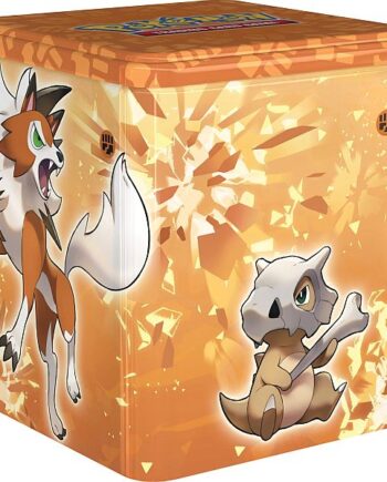 Pokemon Tin Kasse 2022 Stacking Tin Wave  : Fighting  Lycanroc  Stackable Collector   Tin Box