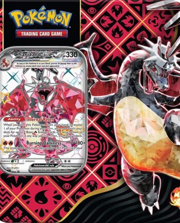 Pokemon Tin Kasse 2024 Wave   Winter  Usa Version : Charizard Ex Scarlet   Violet: Paldean Fates Collector   Tin Box    Boosters