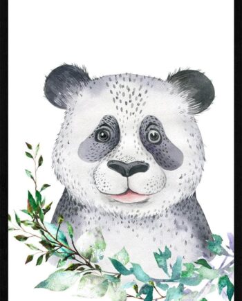 Portræt Af En Panda Børneplakat
