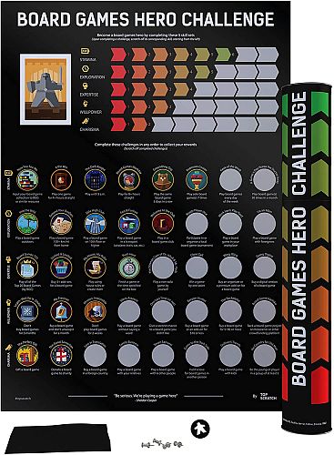 Poster Plakat Board Games: Hero Challenge Scratch Off 42 5x59 7cm