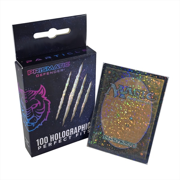 Prismatic Defender: Perfect Fits Particle Holographic Foil Inner Card Sleeves  100 Kortlommer