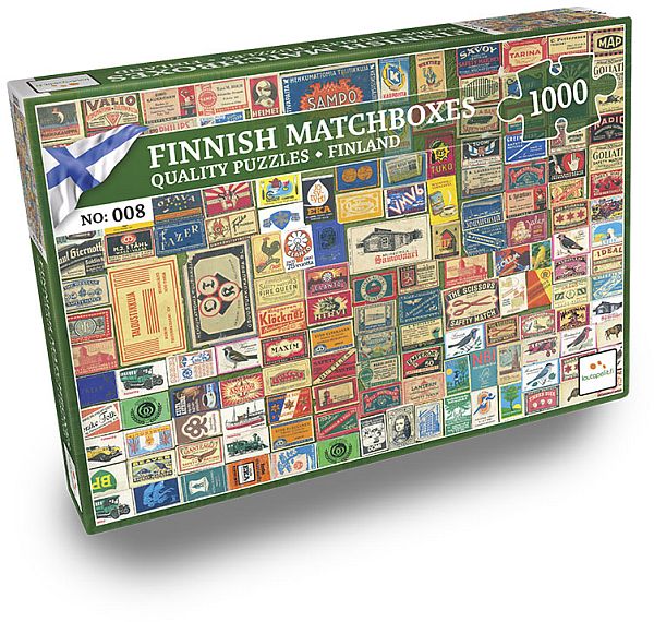Puslespil Finnish Matchboxes  1000 Pieces