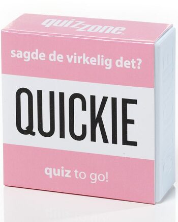 Quizzone: Quickie Sagde De Virkelig Det  Card Game