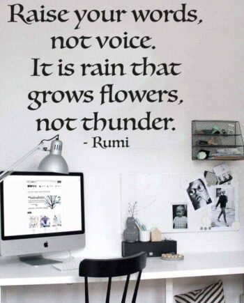 Raise Your Words Wallsticker