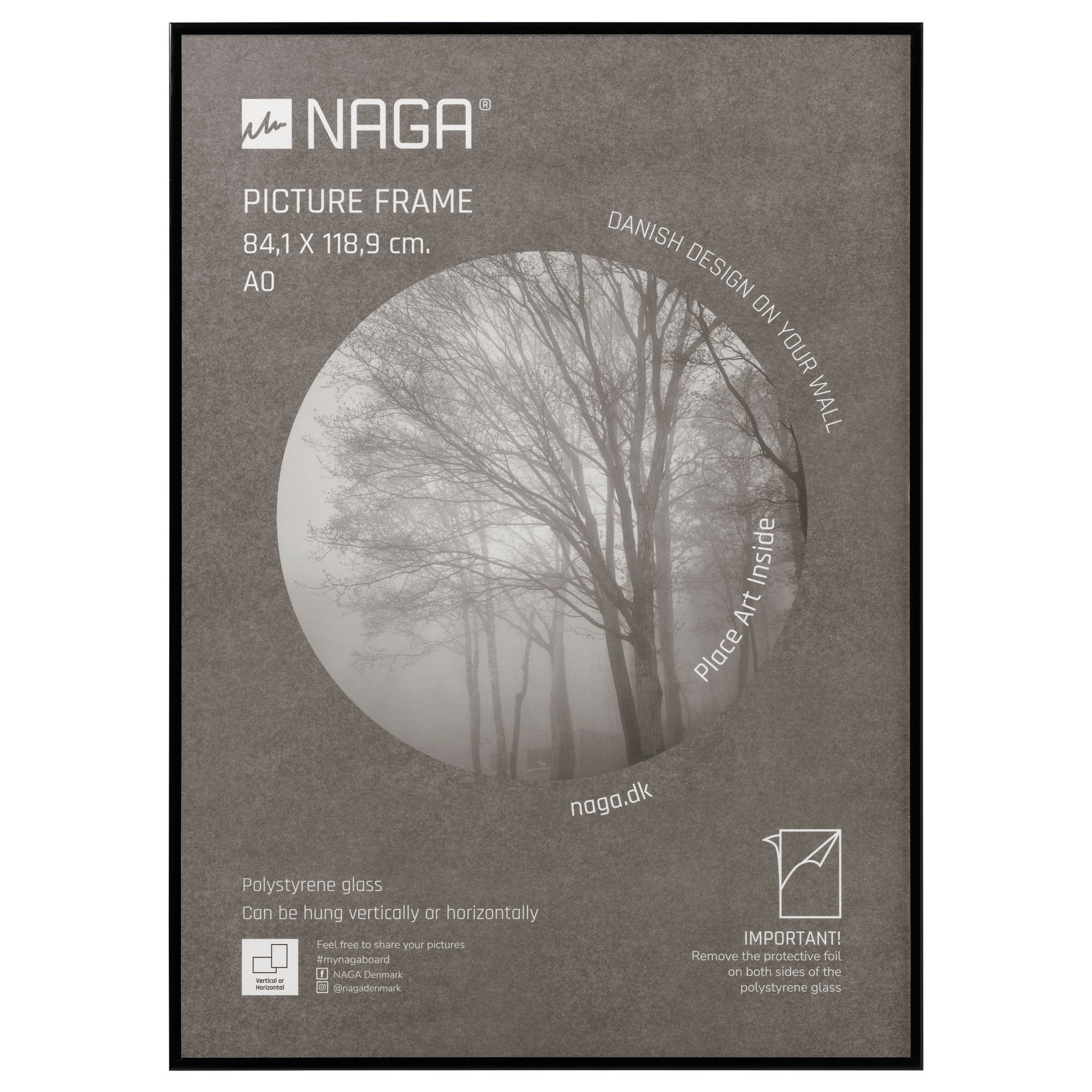 Ramme Til Plakater 84 118 Cm Sort