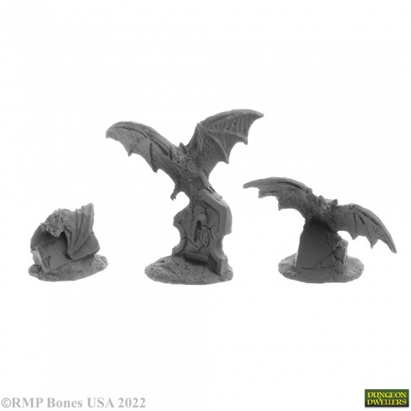 Reaper Bones Usa Dungeon Dwellers: Giant Bats Plastic Miniatures