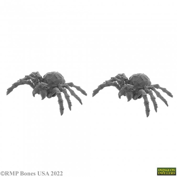 Reaper Bones Usa Dungeon Dwellers: Giant Spider Plastic Miniatures