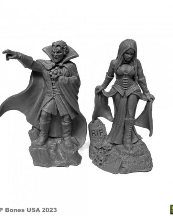 Reaper Bones Usa Dungeon Dwellers: Vampire Bloodlords Plastic Miniatures