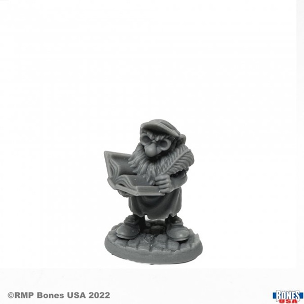 Reaper Bones Usa Reaper Legends: Stub Gnome Accountant Plastic Miniature