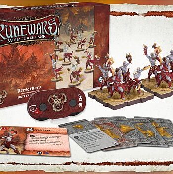 Runewars: The Miniatures Game  Uthuk   Llan Unit Expansion: Berserkers Fantasy Flight Games