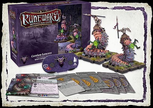 Runewars: The Miniatures Game  Waiqar Unit Expansion: Carrion Lancers Fantasy Flight Games