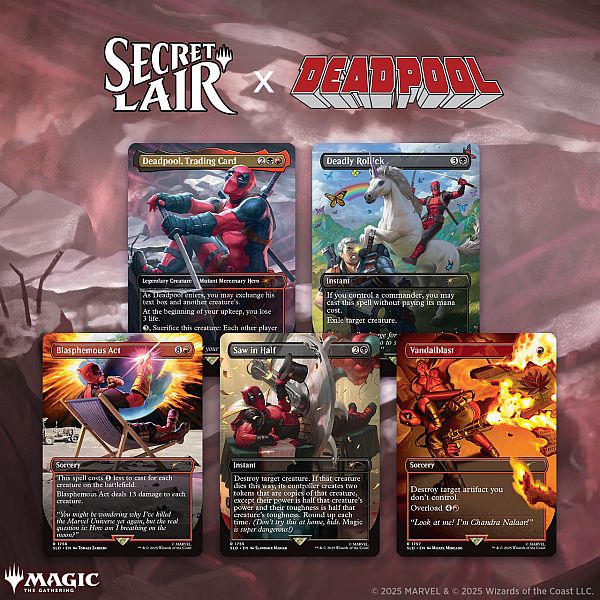 Secret Lair Drop Series  2025 : Secret Lair   Marvel   Deadpool  Regular
