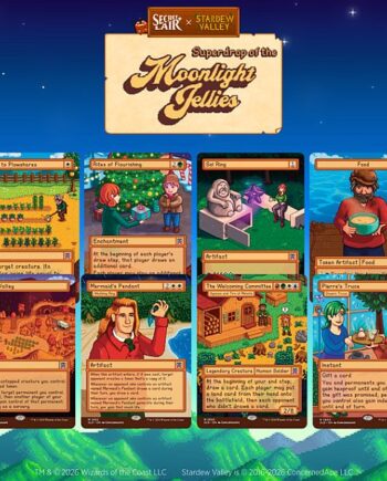 Secret Lair Drop Series  2026 : Superdrop Of The Moonlight Jellies: Secret Lair   Stardew Valley: Welcome To Stardew Valley  Regular