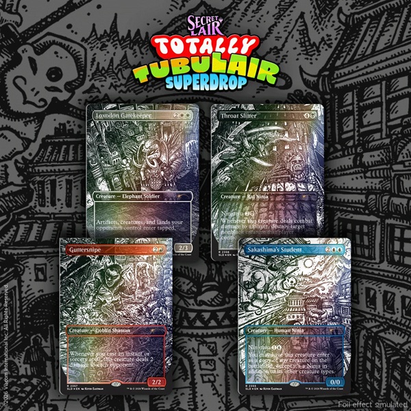 Secret Lair Drop Series  2026 : Totally Tubulair Superdrop: Secret Lair   Teenage Mutant Ninja Turtles: Featuring: Kevin Eastman  Inks   Foil