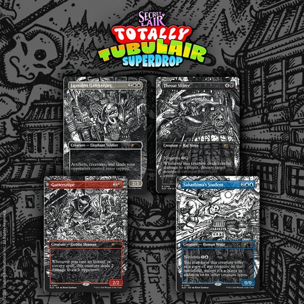 Secret Lair Drop Series  2026 : Totally Tubulair Superdrop: Secret Lair   Teenage Mutant Ninja Turtles: Featuring: Kevin Eastman  Inks   Regular