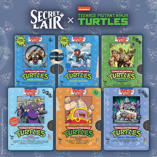 Secret Lair Drop Series  2026 : Totally Tubulair Superdrop: Secret Lair   Teenage Mutant Ninja Turtles: Vhs Villains  Regular
