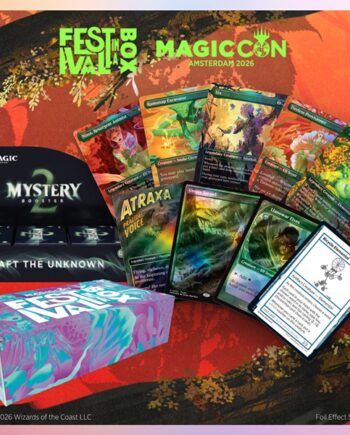 Secret Lair: Magiccon Festival In   Box: Amsterdam 2026  Mystery Booster   Box Display   Promos