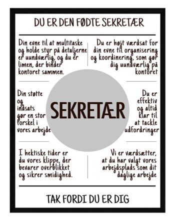 Sekretær Plakat