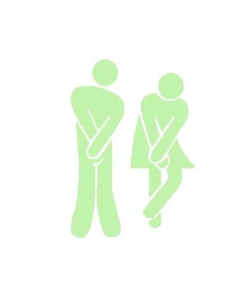 Selvlysende Toilet Skilt  Sjov Og Flot Toilet Wallsticker