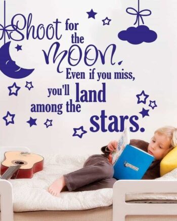 Shoot For The Moon Wallsticker